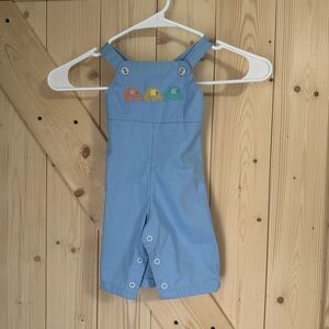 Vintage Baby Overalls Size‎ 3 Months Elephants Healthtex One Piece Snap 80s